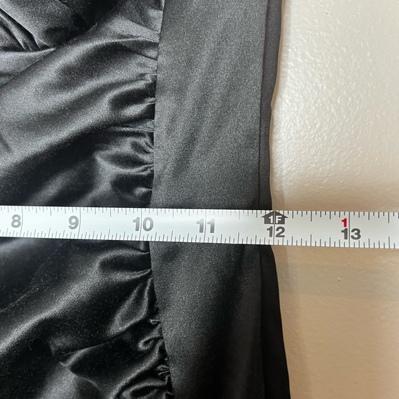 Jessica McClintock Gunne Sax Little Black Mini Dress Sexy Cocktail Party Vintage - Picture 6 of 12